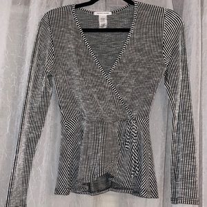 Black&white stripped long sleeve